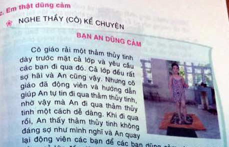 Phần dạy về lòng dũng cảm bằng việc đi trên thủy tinh.