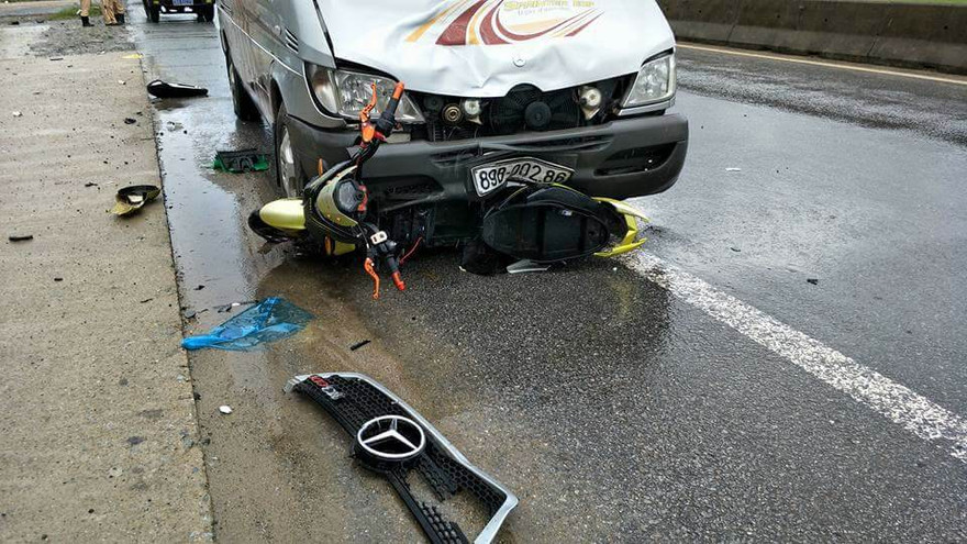 Hiện trường vụ tai nạn.