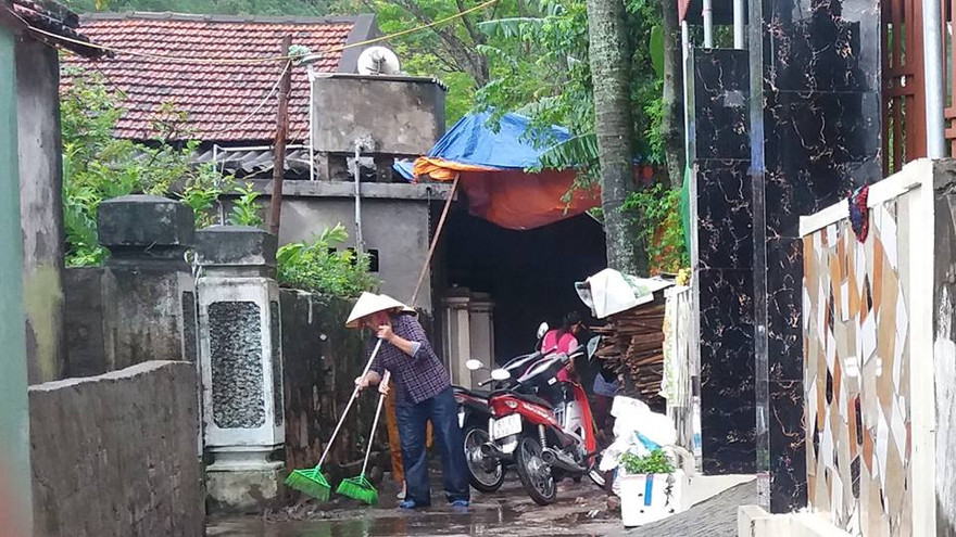 Ngôi nhà nạn nhân nơi xảy ra sự việc.