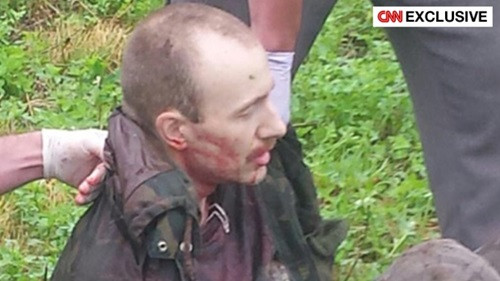 David Sweat trong lúc bị bắt giữ. Ảnh: CNN.