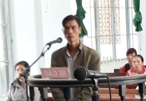 Bị cáo Linh tại phiên tòa.