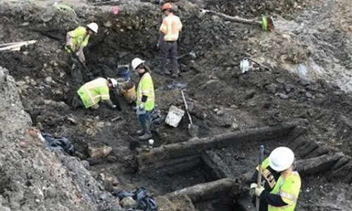 Phần còn lại của những chiếc thuyền hàng trăm năm tuổi ở Alexandria. Ảnh: Fox News.