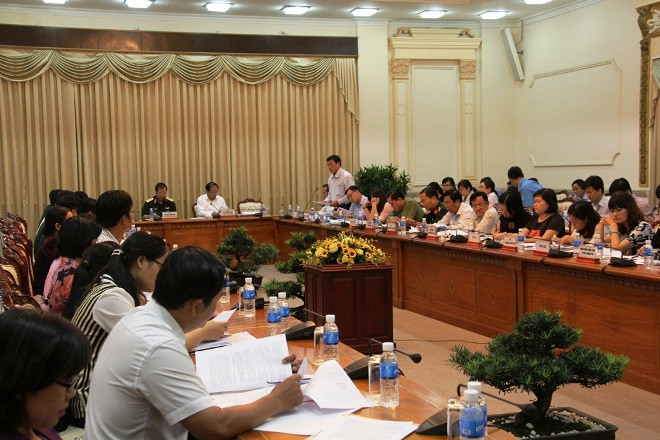 Buổi làm việc còn có đại diện của các Sở, ban ngành ở thành phố.