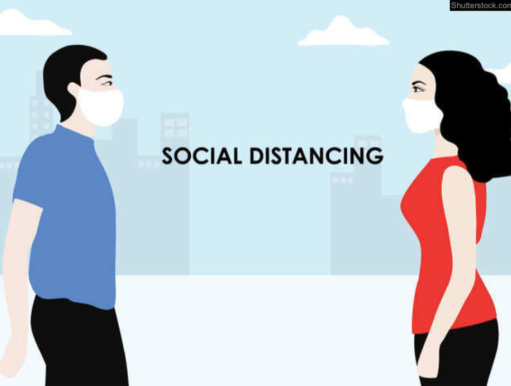 Giãn cách xã hội vẫn là cách hiệu quả cho đến khi tìm ra vắc-xin COVID-19. (Minh hoạ: Economic Times)