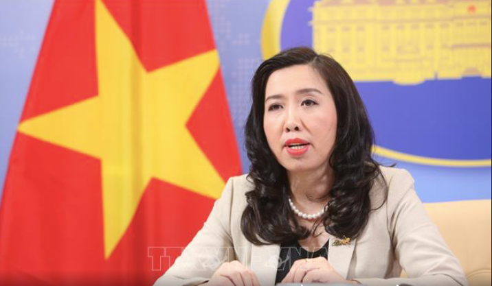 Người phát ngôn Bộ Ngoại giao Lê Thị Thu Hằng. (Ảnh: Mofa)