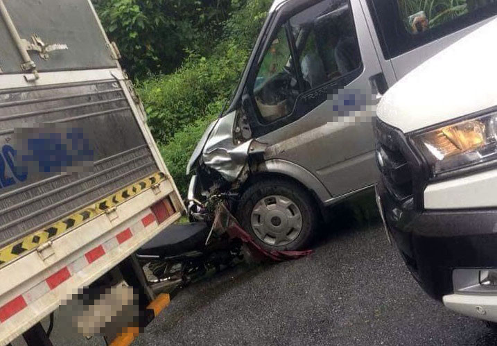 Hiện trường vụ tai nạn. Ảnh: Facebook