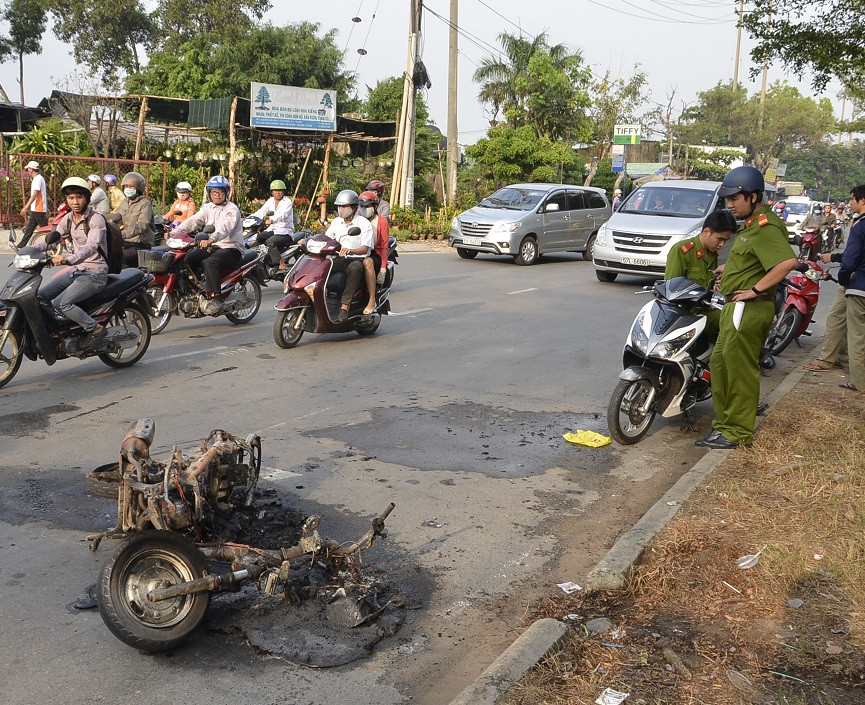 Hiện trường vụ cháy.