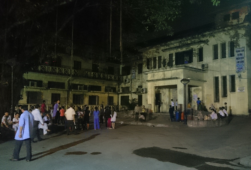 Khu vực khoa Y học cổ truyền - Bệnh viện Bạch Mai nơi xảy ra sự việc. Ảnh: Thanh Hà.