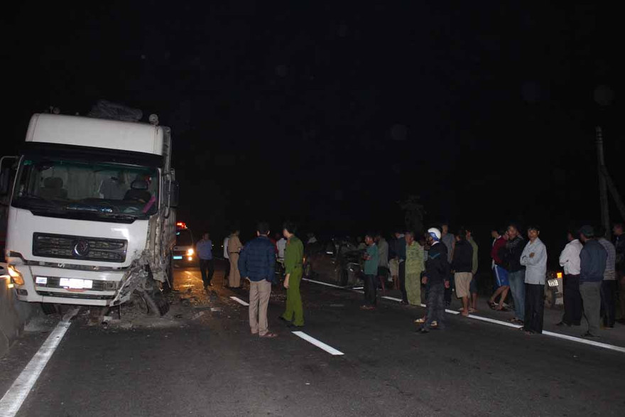 Hiện trường vụ tai nạn.