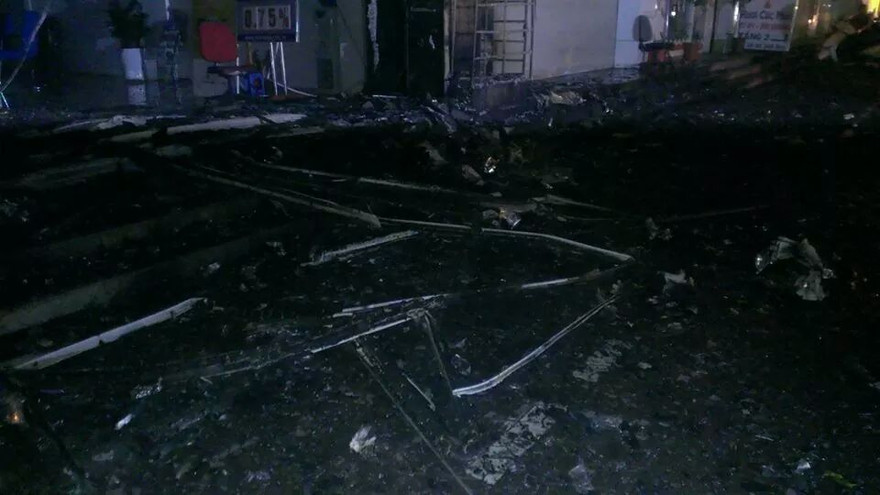 Hiện trường vụ cháy.