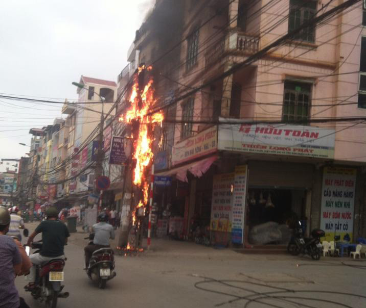 Hiện trường vụ cháy. Ảnh Otofun.