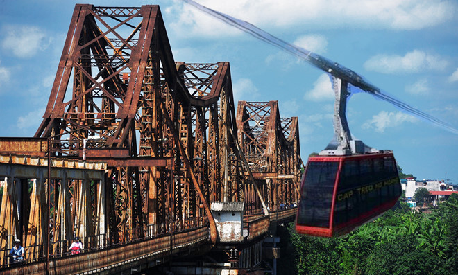 Chuyên gia lo ngại dự án cáp treo vượt sông Hồng tốn kém và không hiệu quả. Ảnh minh họa.