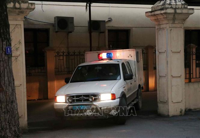 Các bị cáo tại phiên tòa xét xử sơ thẩm.