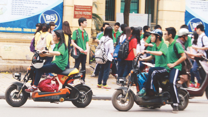 Xe máy điện sẽ được lắp biển số giống xe máy và có thêm ký hiệu MĐ