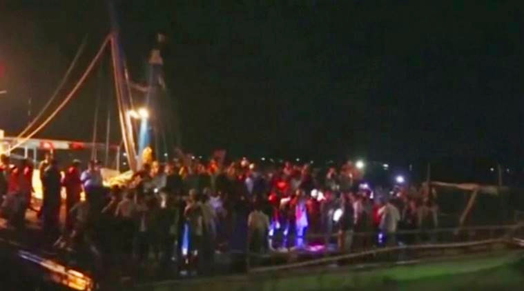 Hiện trường vụ đắm tàu.