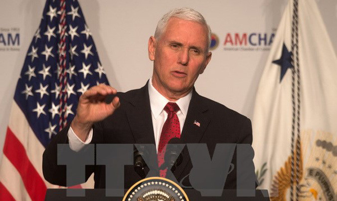 Phó Tổng thống Mỹ Mike Pence. Nguồn: YONHAP/TTXVN.