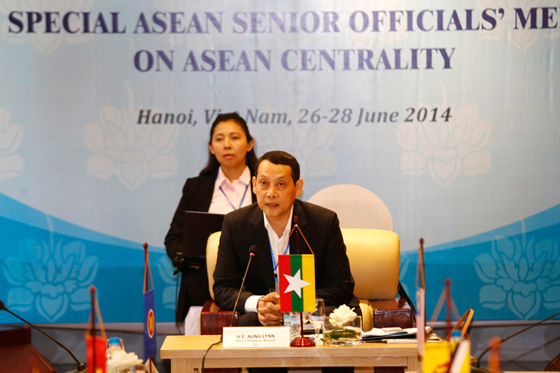 Ông U Aung Lynn, Vụ trưởng vụ ASEAN kiêm trưởng phái đoàn SOM ASEAN của Myanmar. Ảnh: Như Ý