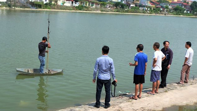 Lực lượng chức năng thực nghiệm hiện trường để điều tra