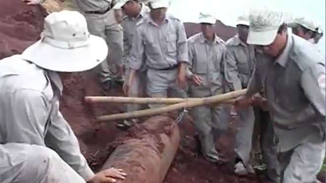 Phát hiện quả bom nặng gần 500kg ở Quảng Trị