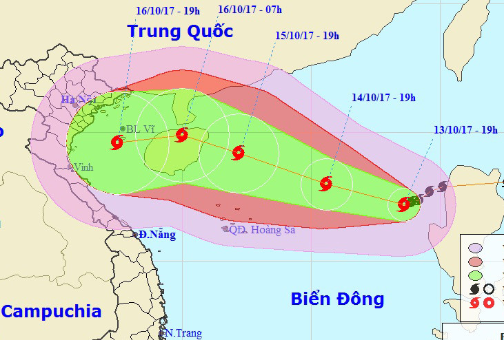 Bão số 11 liên tục mạnh thêm, sức gió có thể đạt 150km/h