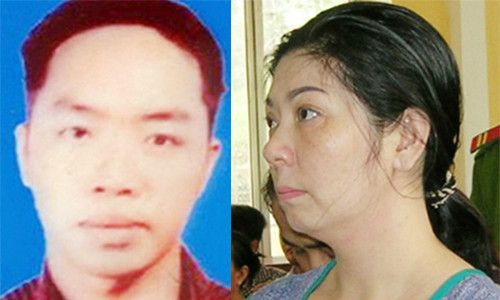 Tùng "Ba Thay" và vợ. Ảnh: C.A.