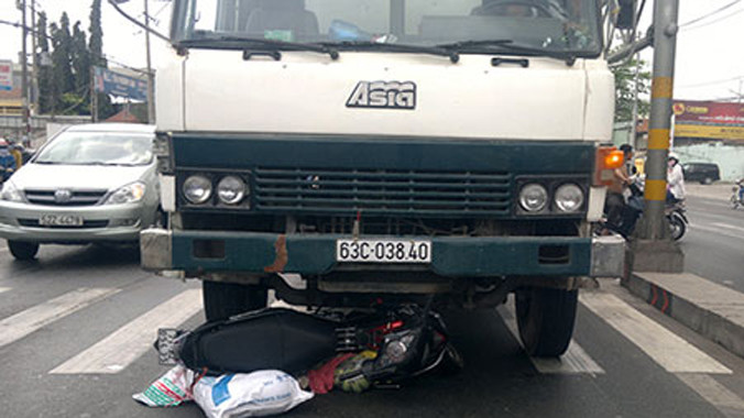 Hiện trường vụ tai nạn.