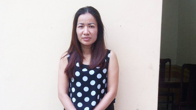 Ninh Thị Thu Hường tại cơ quan điều tra