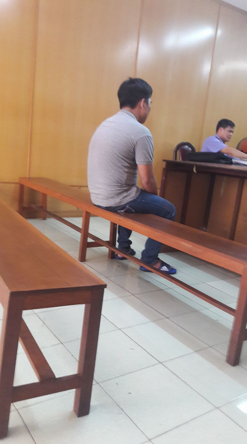 Trần Ngọc Hoàng Vũ tại tòa. Ảnh: Tân Châu