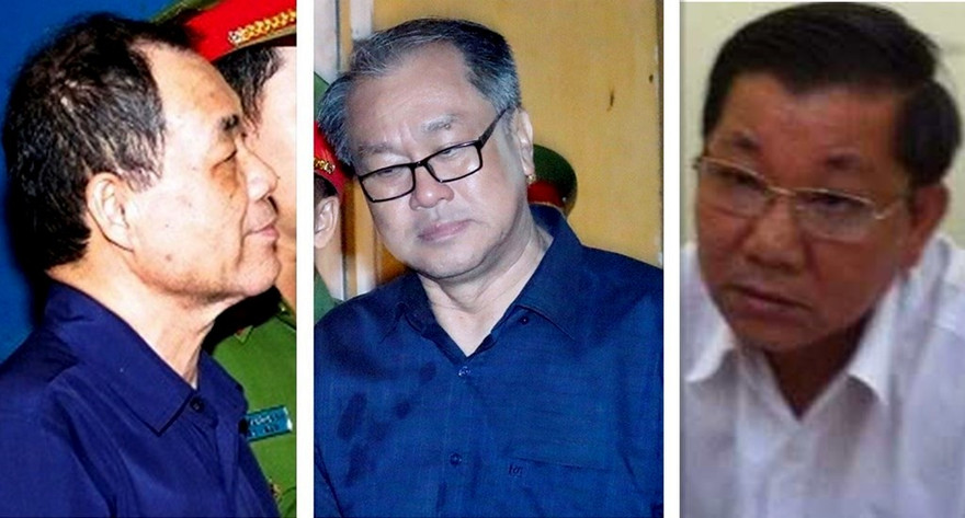 ‘Bộ tam’ ngã ngựa từ ‘phi vụ’ 1.800 tỷ đồng: Trầm Bê, Phạm Công Danh và Hà Tấn Phước. Ảnh: Tân Châu