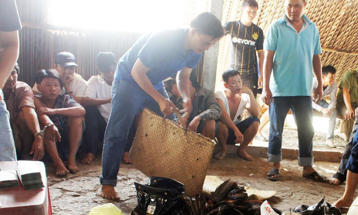 Cơ quan chức năng tạm giữ 36 đối tượng có mặt ở hiện trường.