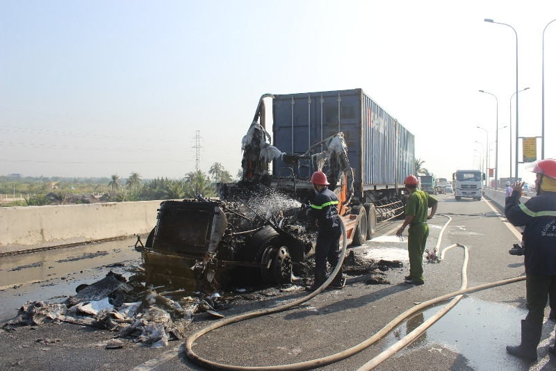 Hiện trường vụ cháy.