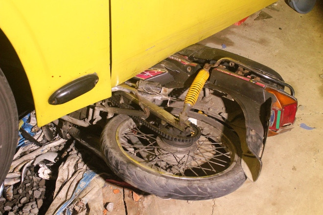 Hiện trường vụ tai nạn.