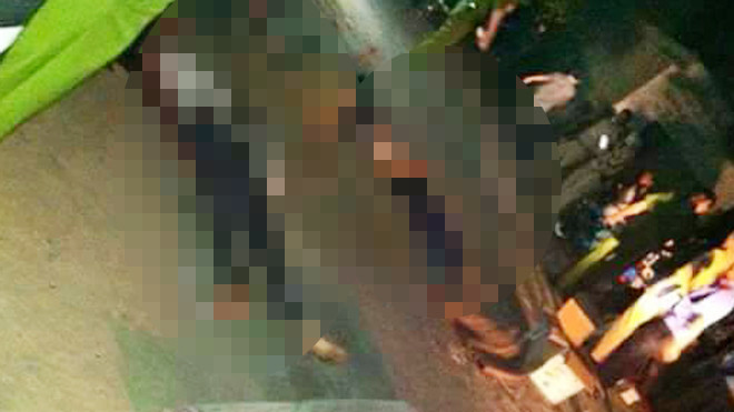 Hiện trường vụ tai nạn tại khu vực cầu Thia