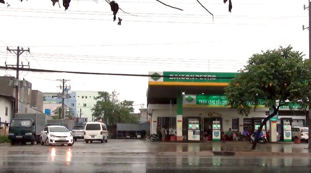 Khu vực chiếc xe ô tô bị trộm tại Bình Dương