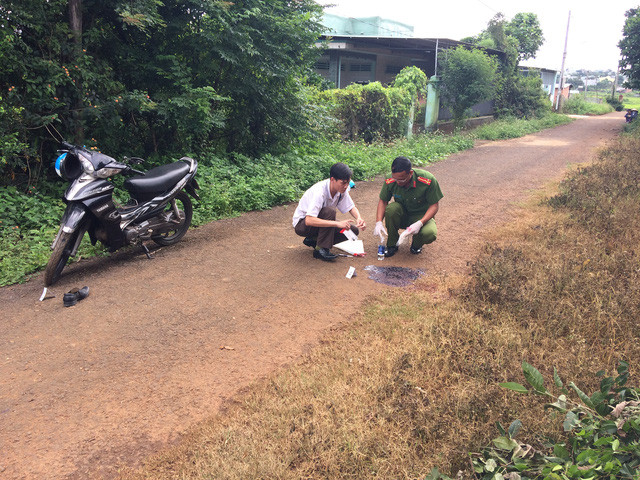 Cơ quan chức năng khám nghiệm hiện trường