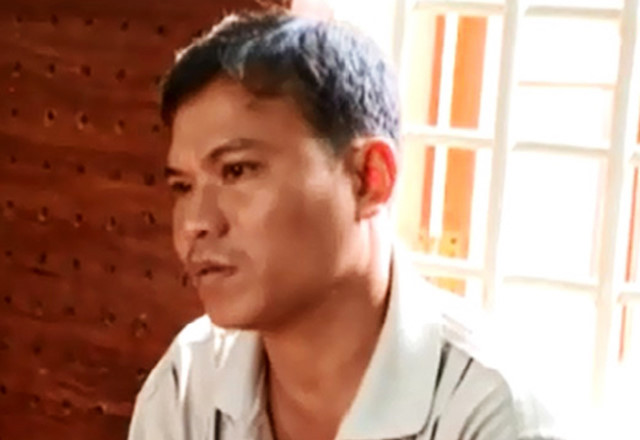 Nghi phạm tại cơ quan điều tra. Ảnh C.A