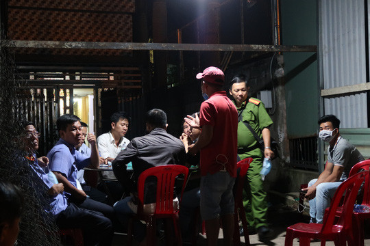 Cơ quan chức năng lấy lời khai người liên quan