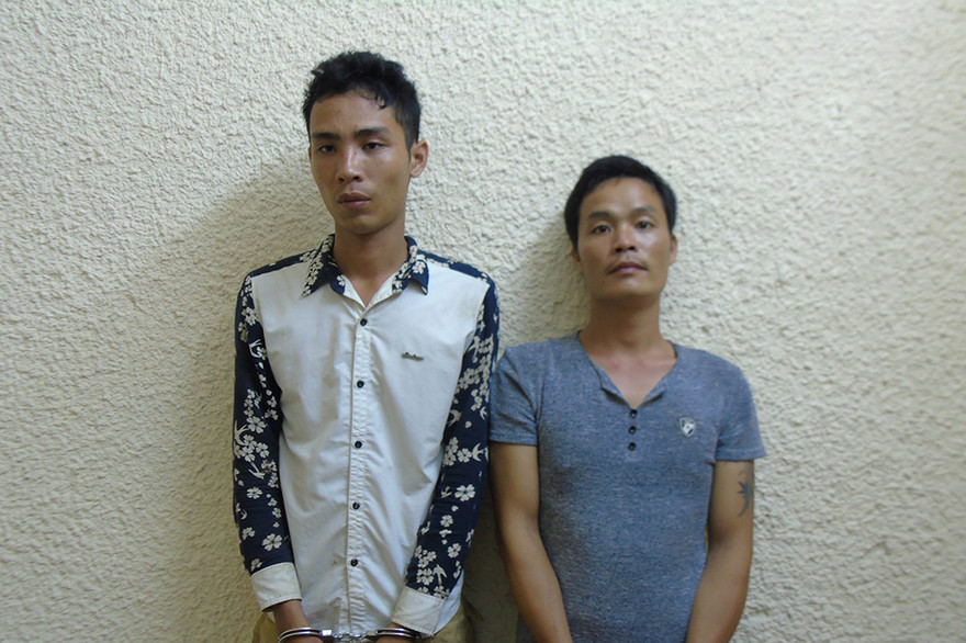 Hai đối tượng tại cơ quan điều tra