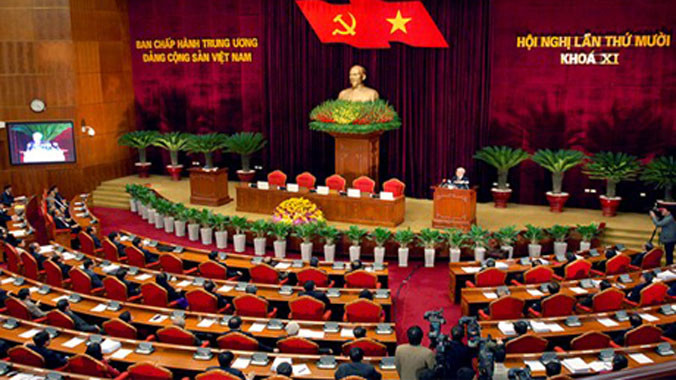 Ban Chấp hành Trung ương họp phiên bế mạc. Ảnh: VGP/Nhật Bắc.