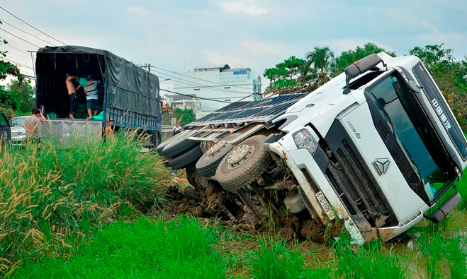 Hiện trường xảy ra vụ tai nạn