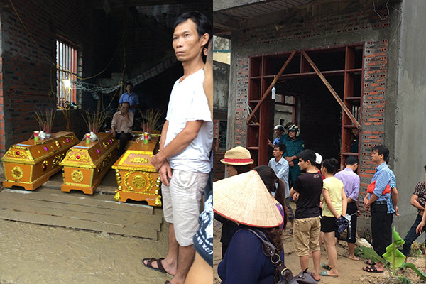 Xót xa cái chết thương tâm của ba mẹ con trong đêm mưa lũ