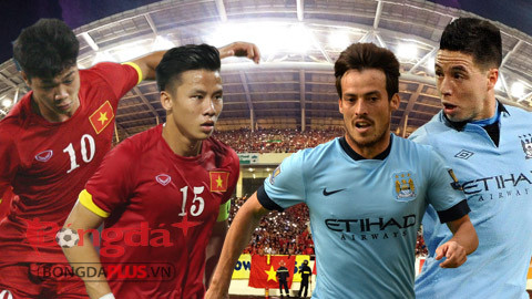 Đội tuyển Việt Nam đối đầu Man City vào tối nay.