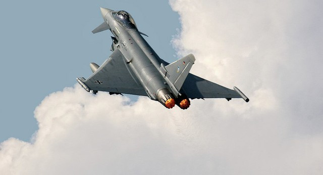Chiến đấu cơ Typhoon. Ảnh: Sputnik.