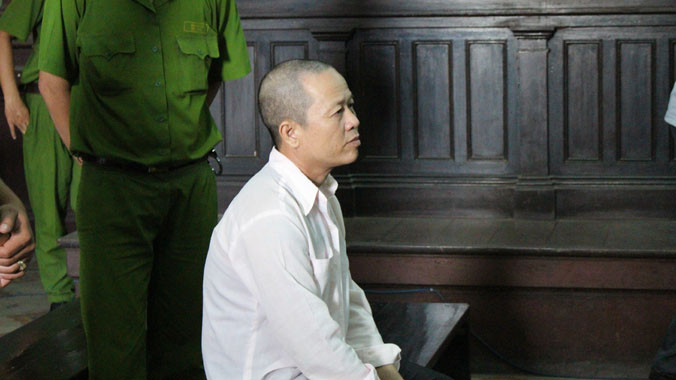 Bị cáo Ngọc tại phiên tòa phúc thẩm. Ảnh T.Châu.