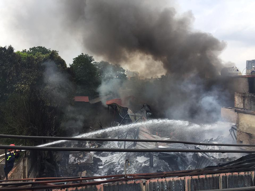 Hiện trường vụ cháy.