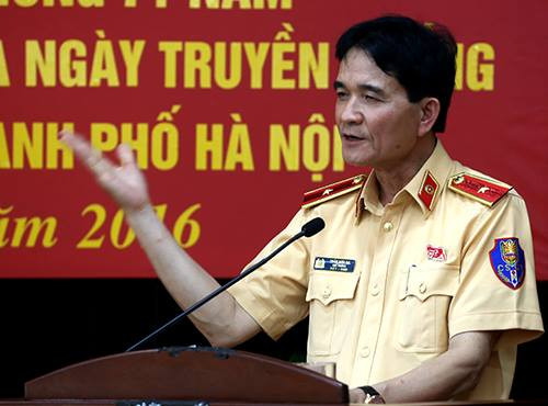 Thiếu tướng Trần Sơn Hà, Cục trưởng Cảnh sát giao thông. Ảnh: Bá Đô.
