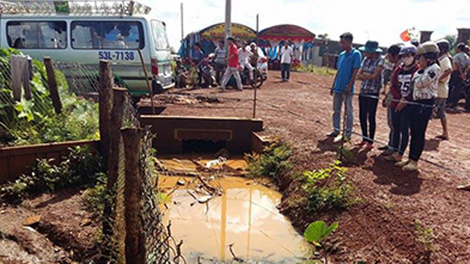 Hiện trường xảy ra vụ việc.