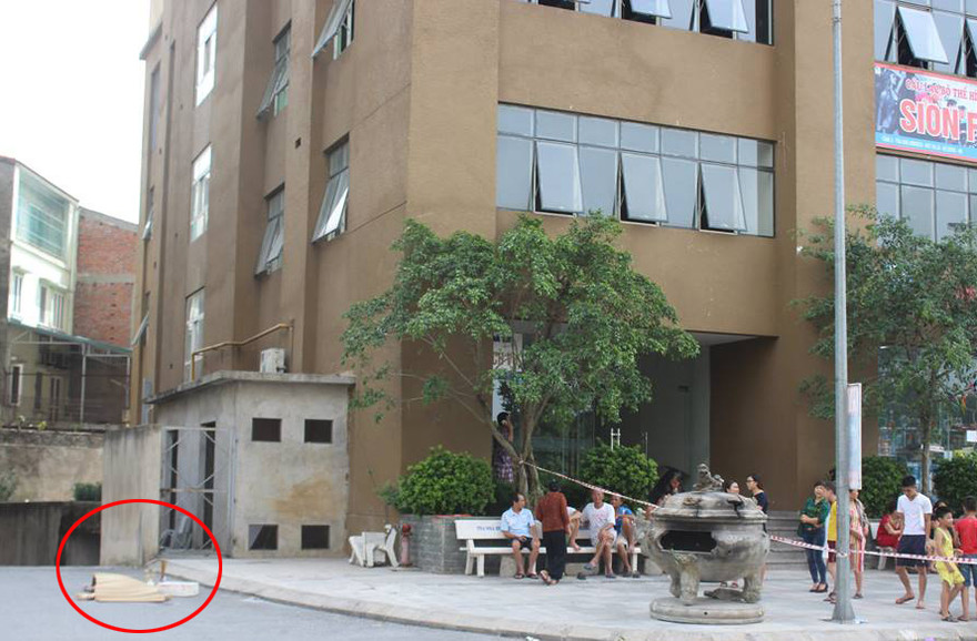 Hiện trường vụ việc.