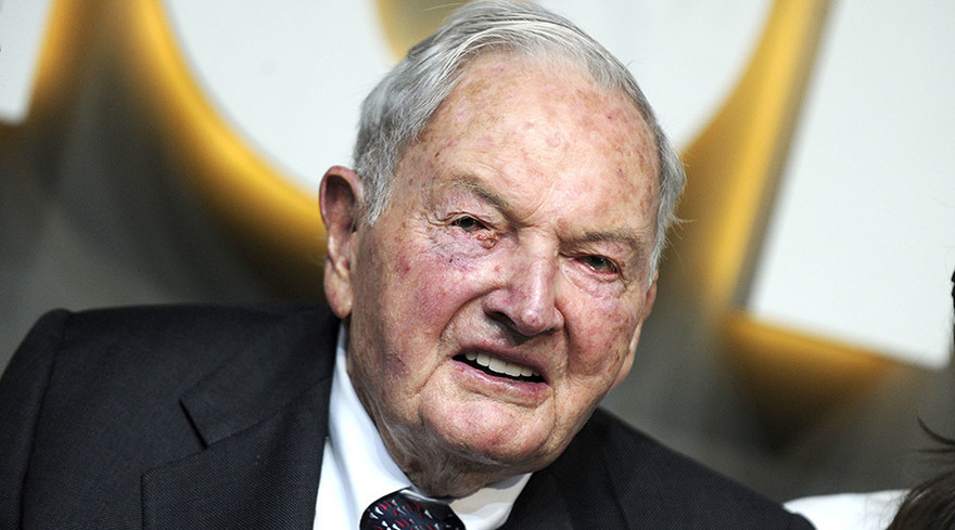 Cố Tỷ phú Mỹ David Rockefeller.