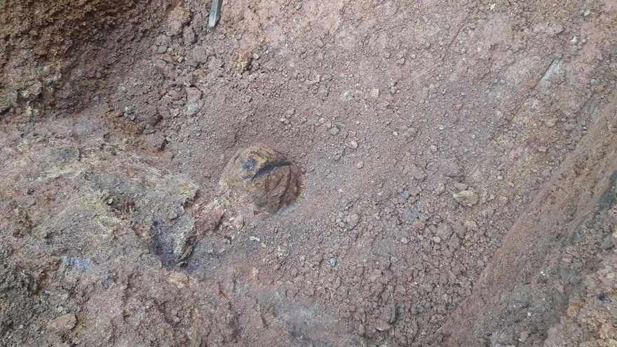 Quả bom 340kg được phát hiện trong lúc đào móng nhà.